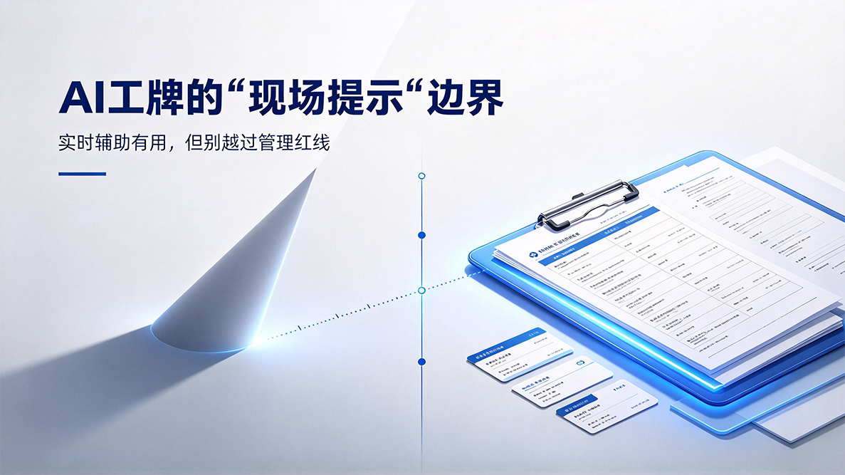 AI工牌的"现场提示"边界：实时辅助有用，但别越过管理红线